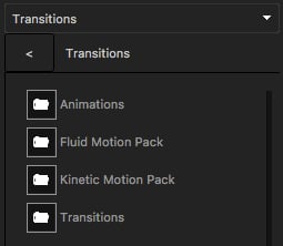 Transitions library