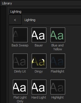Lighting library