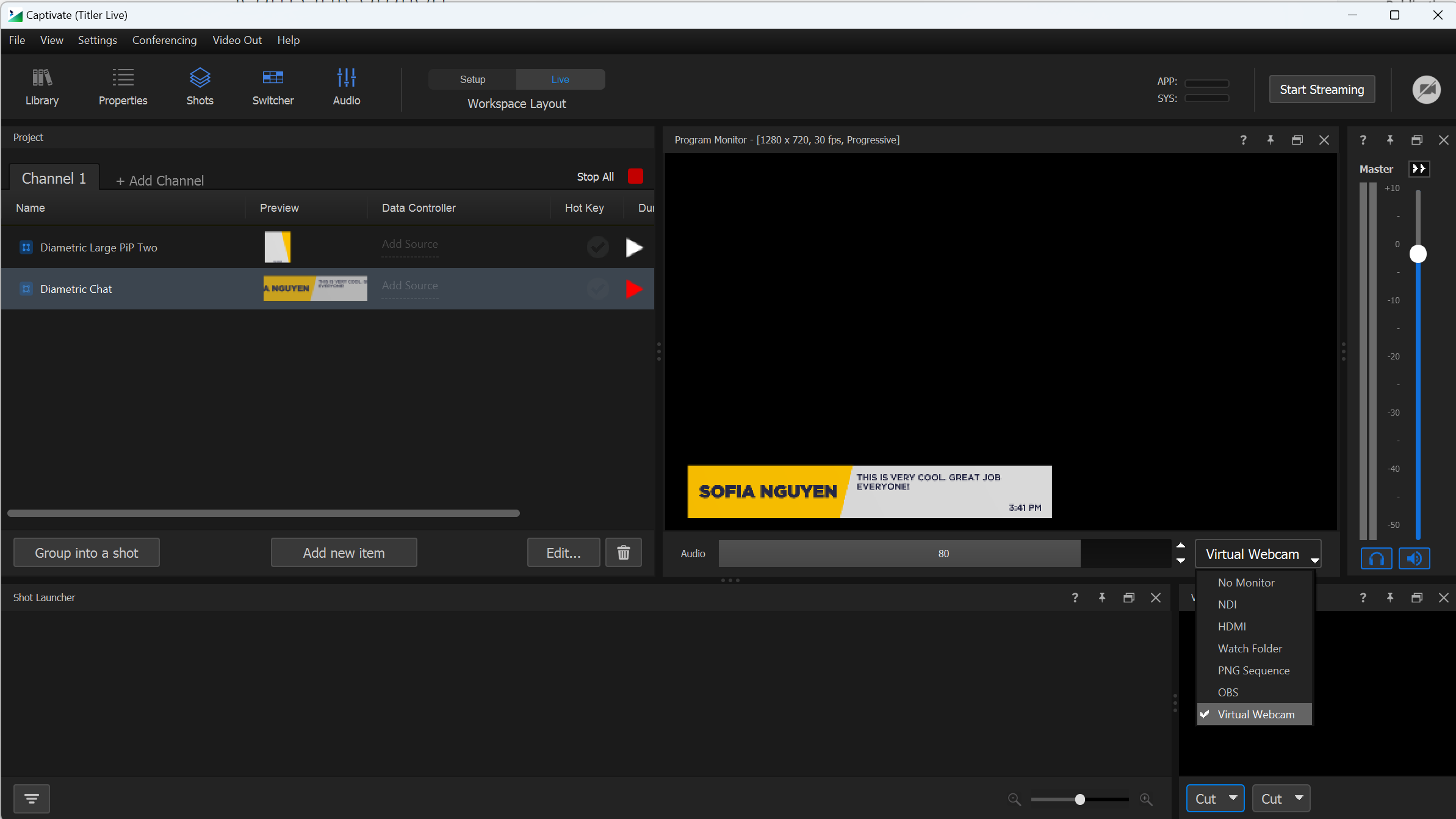 Virtual Webcam