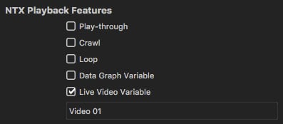 Live Video Variable