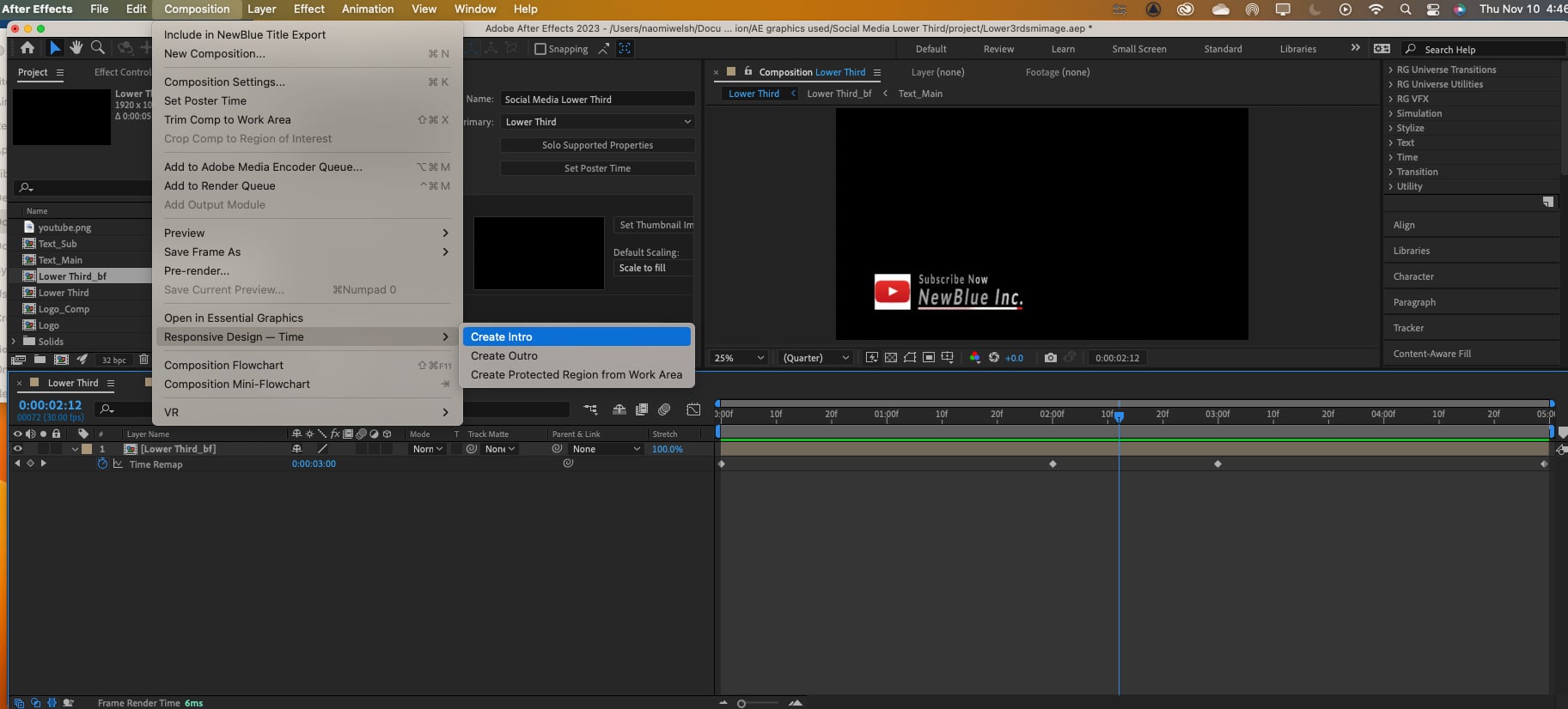Create Intro