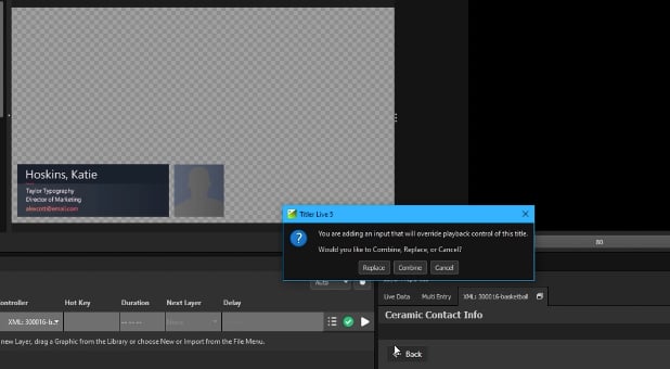 Combine, Replace, or Cancel dialog