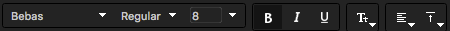 Text formatting