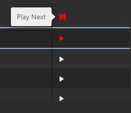 The Play next control
