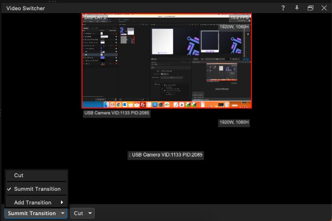 Change transition in Switcher