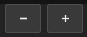 The Zoom Out and Zoom In buttons in the Timeline toolbar
