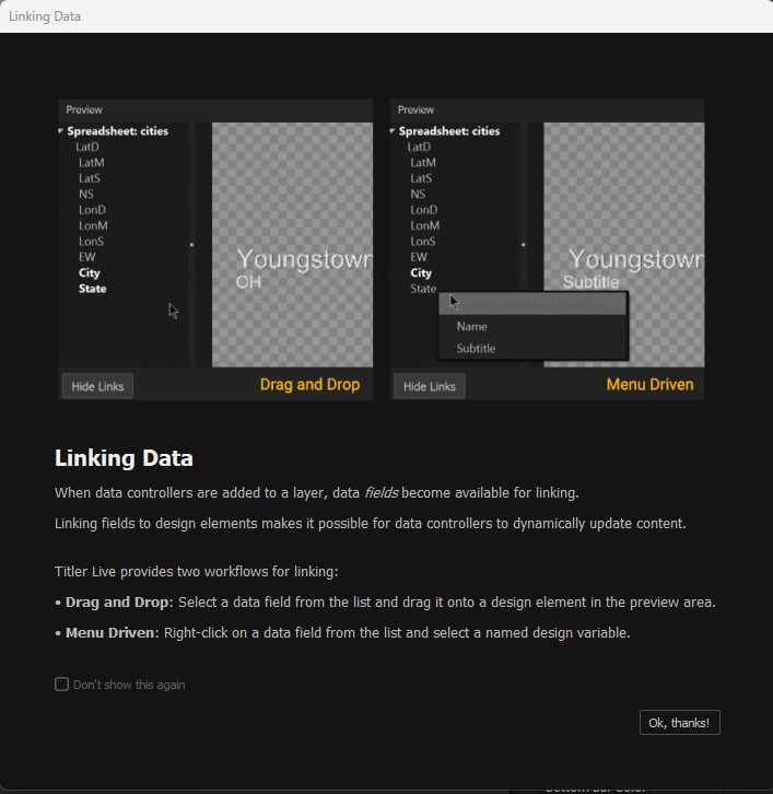 Linking data