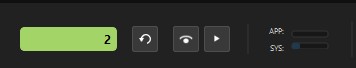 The Recall Keypad displayed inline in the top bar with a matched entry showing 2