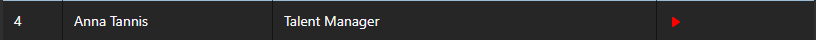 Per-row play buttons