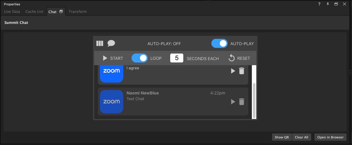 Autoplay settings