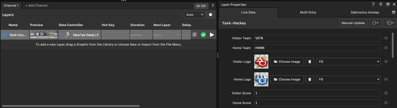 DataLink in Layer Properties